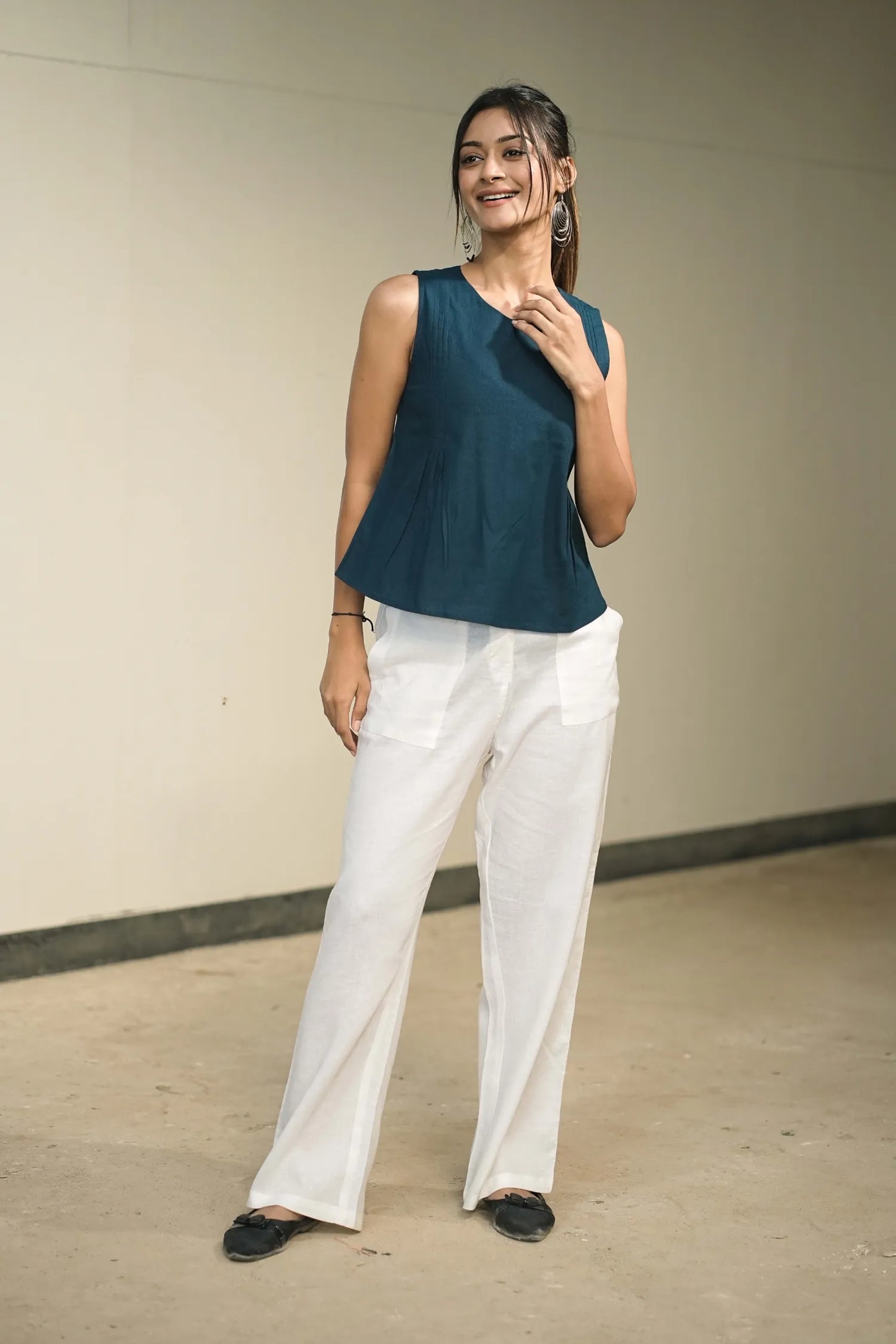 Rama Handloom Cotton Sleeveless Top