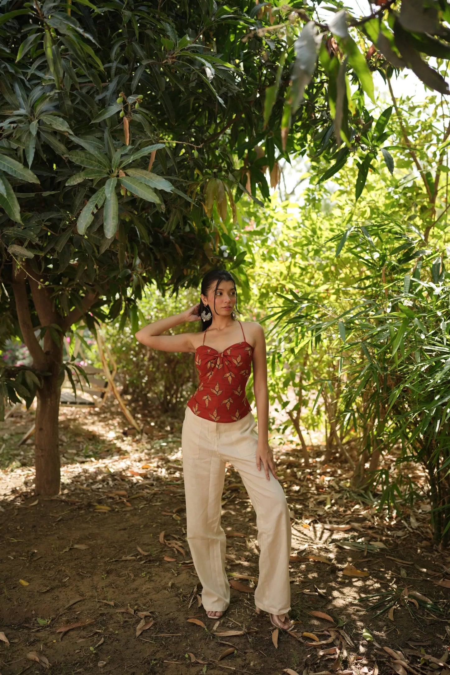 Burnt Rust Sweetheart Corset top