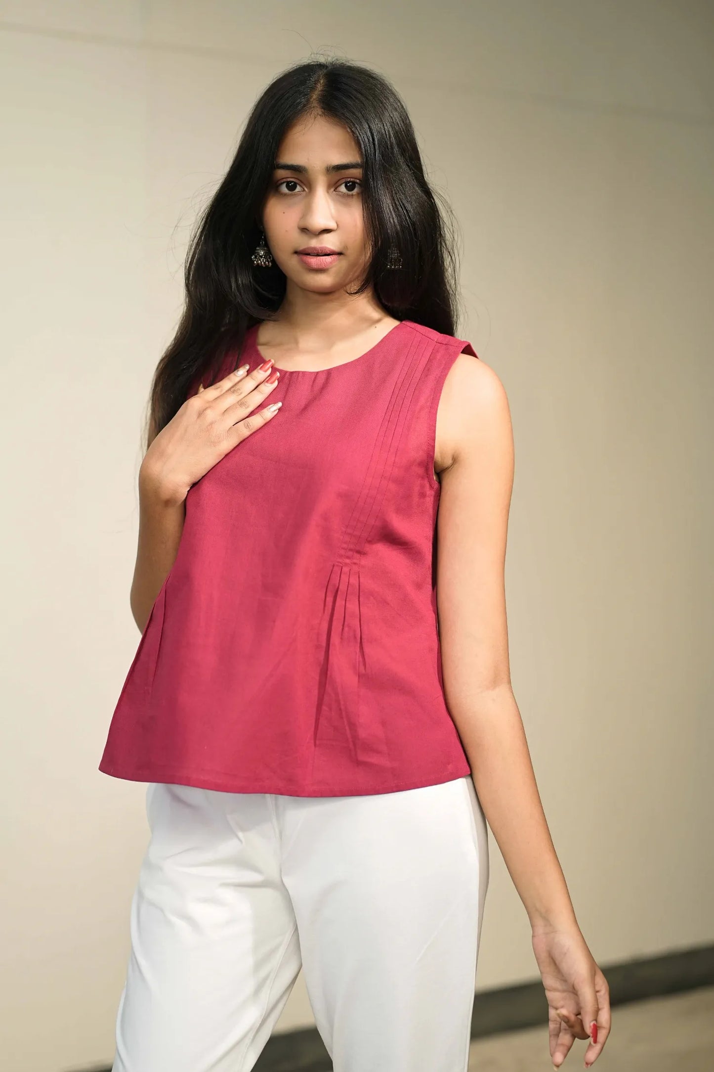 Rani Handloom Cotton Sleeveless Top