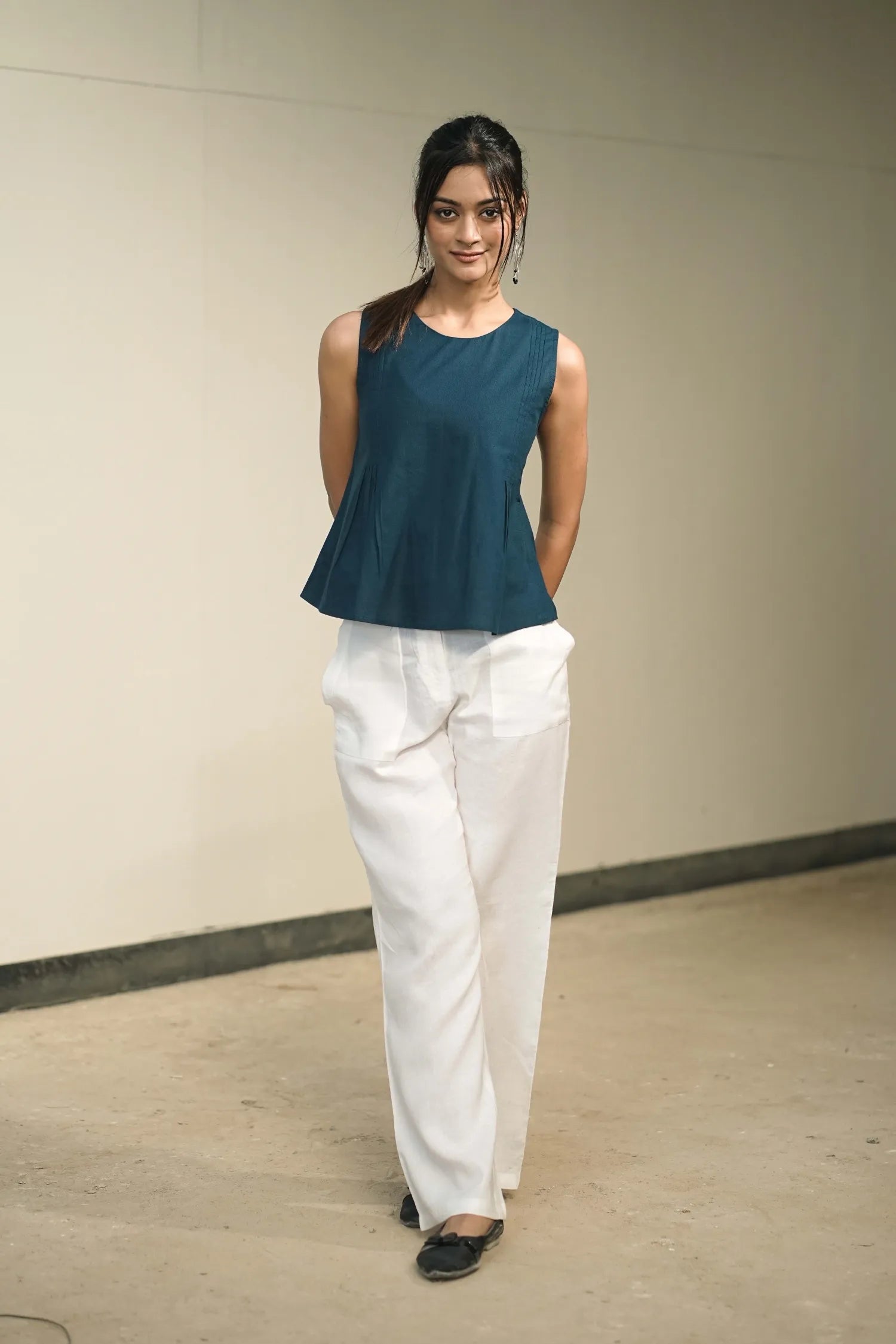 Rama Handloom Cotton Sleeveless Top