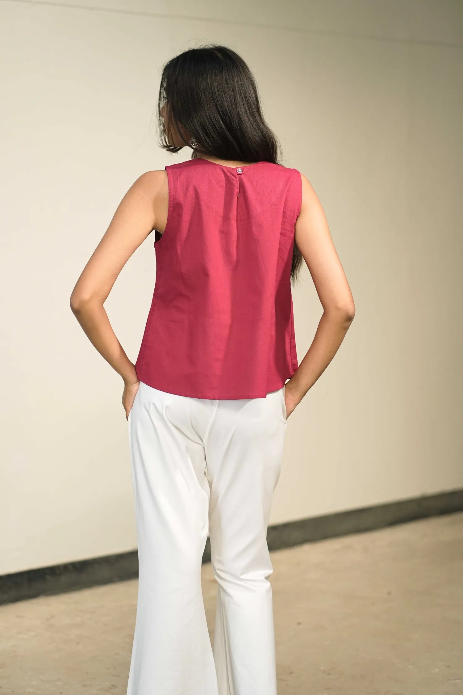 Rani Handloom Cotton Sleeveless Top