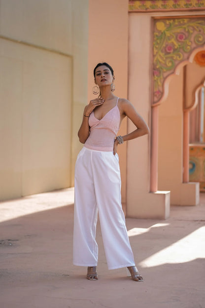 Blush Pink Fitted Camisole Top – Thalia