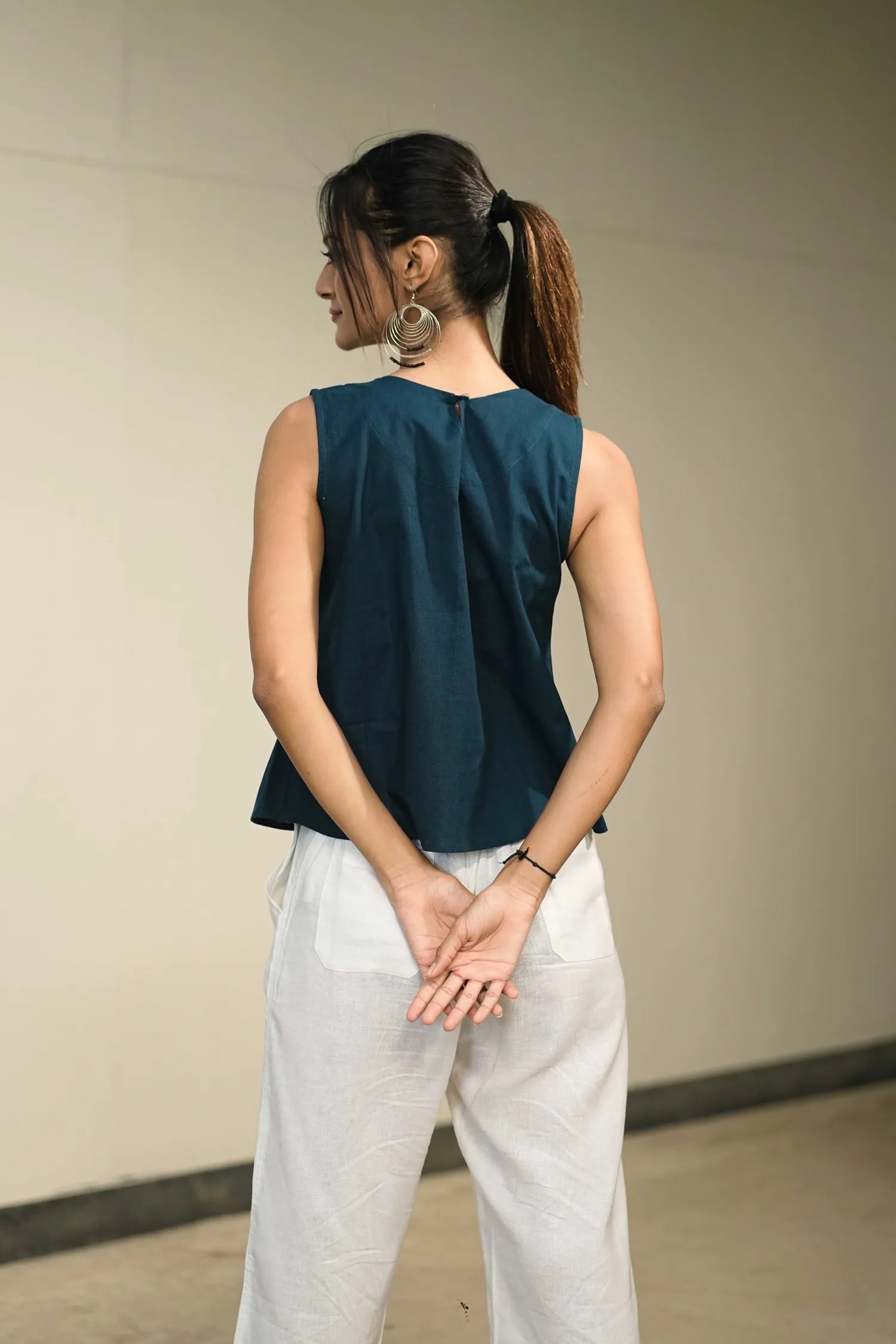 Rama Handloom Cotton Sleeveless Top