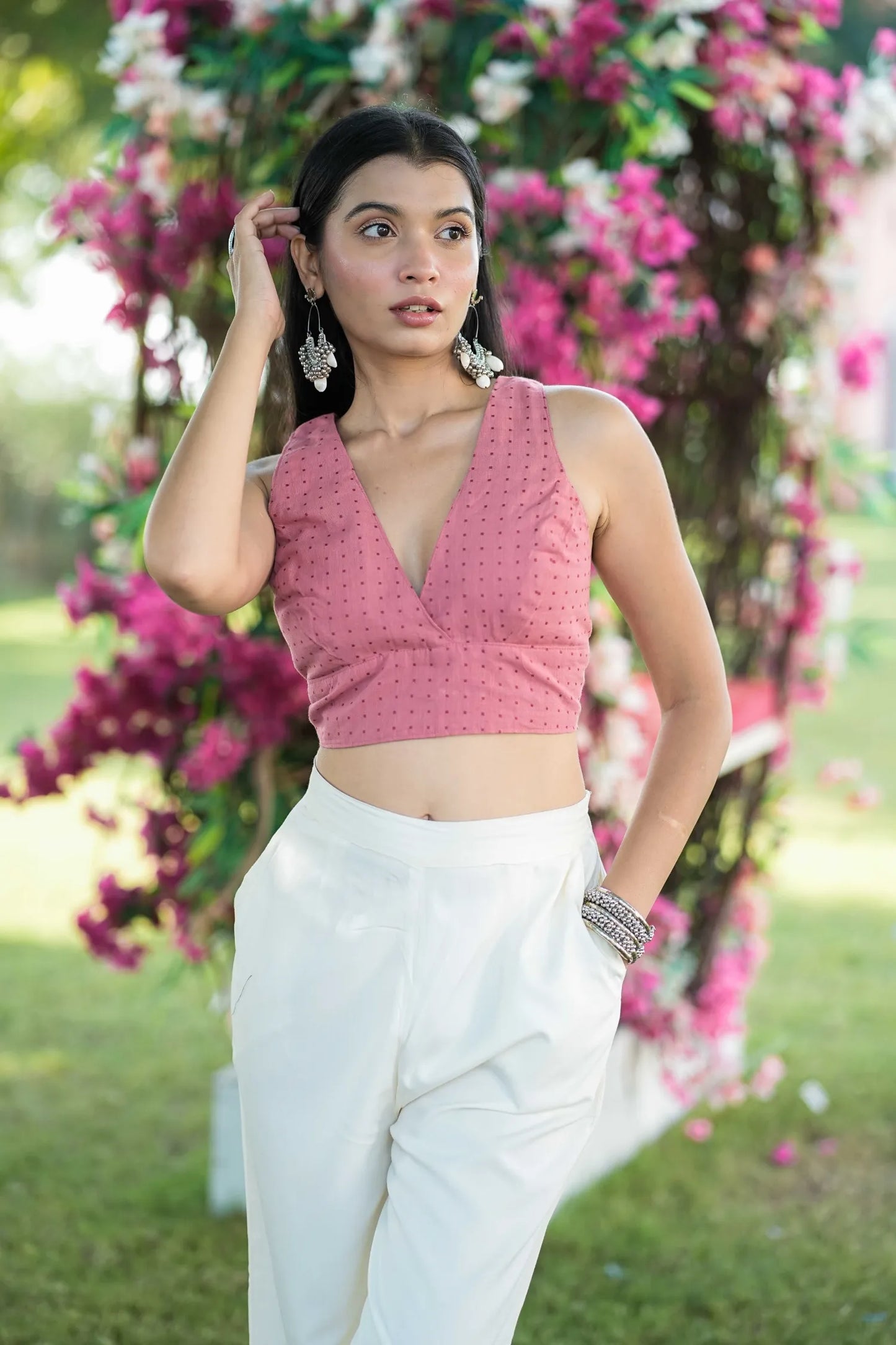 Dusty Pink Cotton Bralette