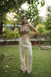 Mocha Leaf Buta Bralette