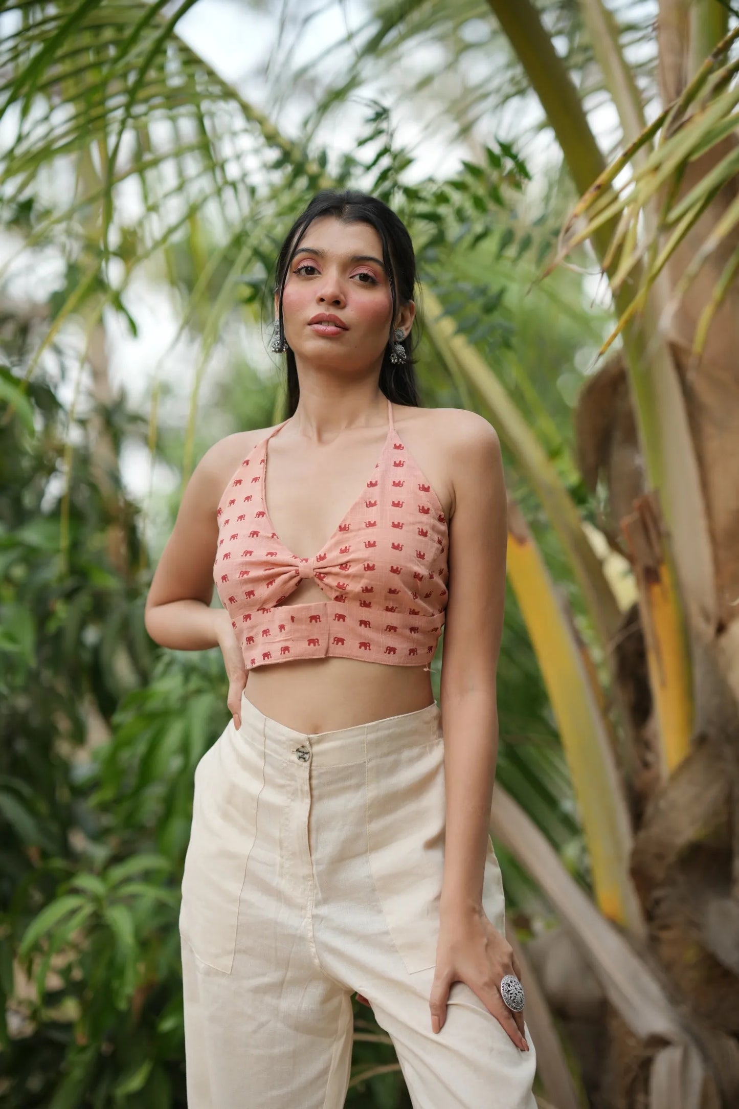Peach Ikat Bralette