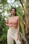 Peach Ikat Bralette