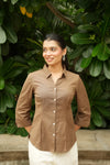 Brown Cotton Shirt