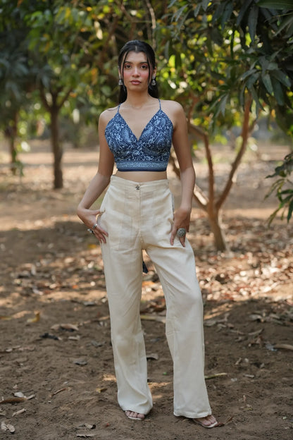 Indigo Paisley Bralette