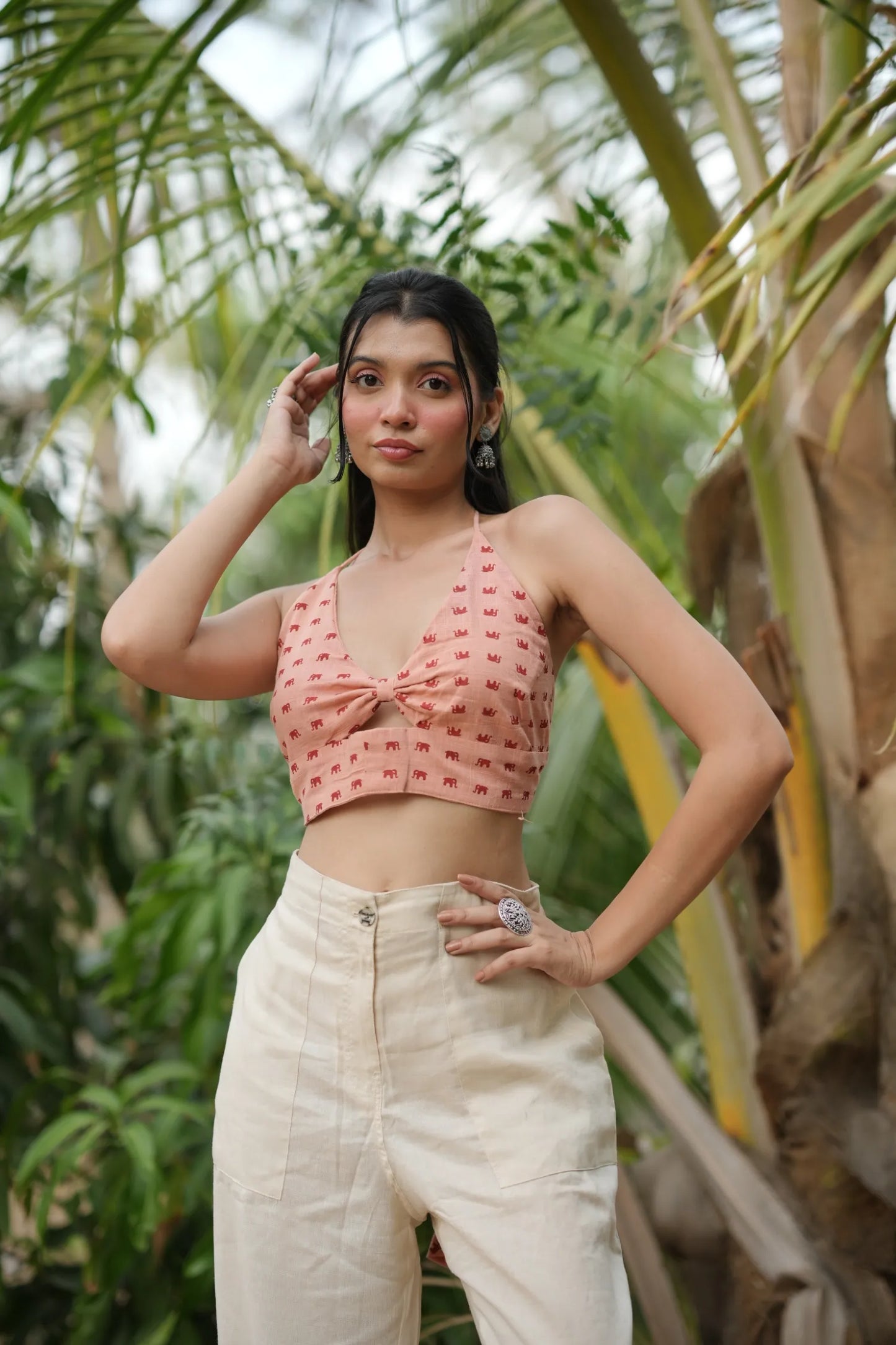 Peach Ikat Bralette
