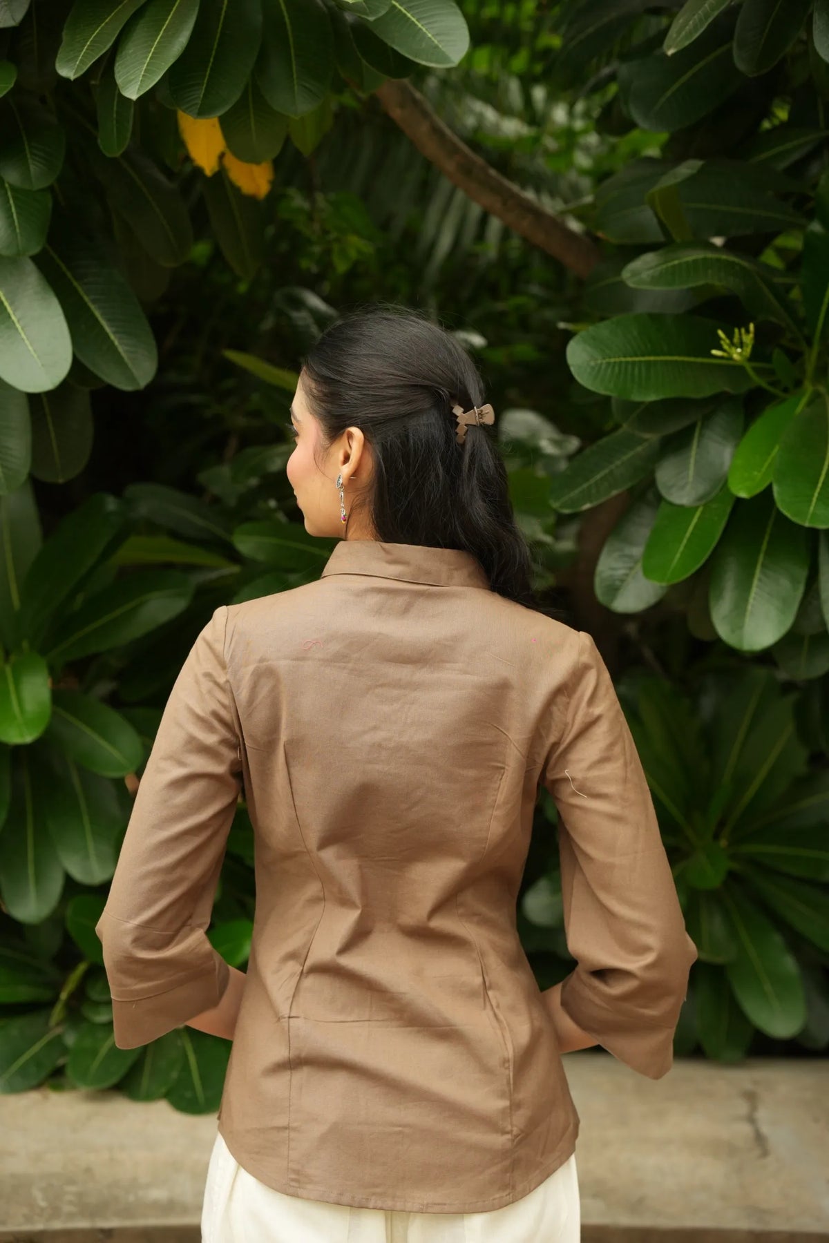 Brown Cotton Shirt