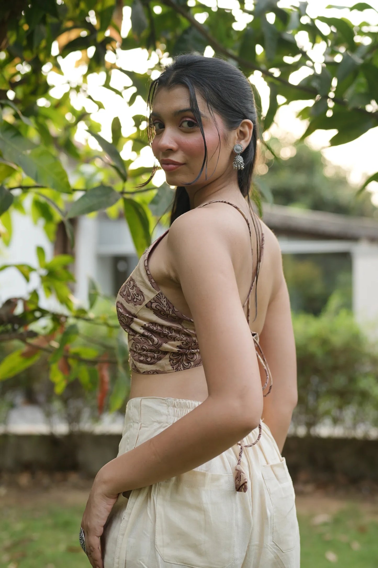 Mocha Leaf Buta Bralette
