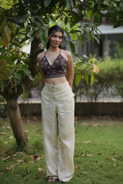 Black Ajrakh Bralette
