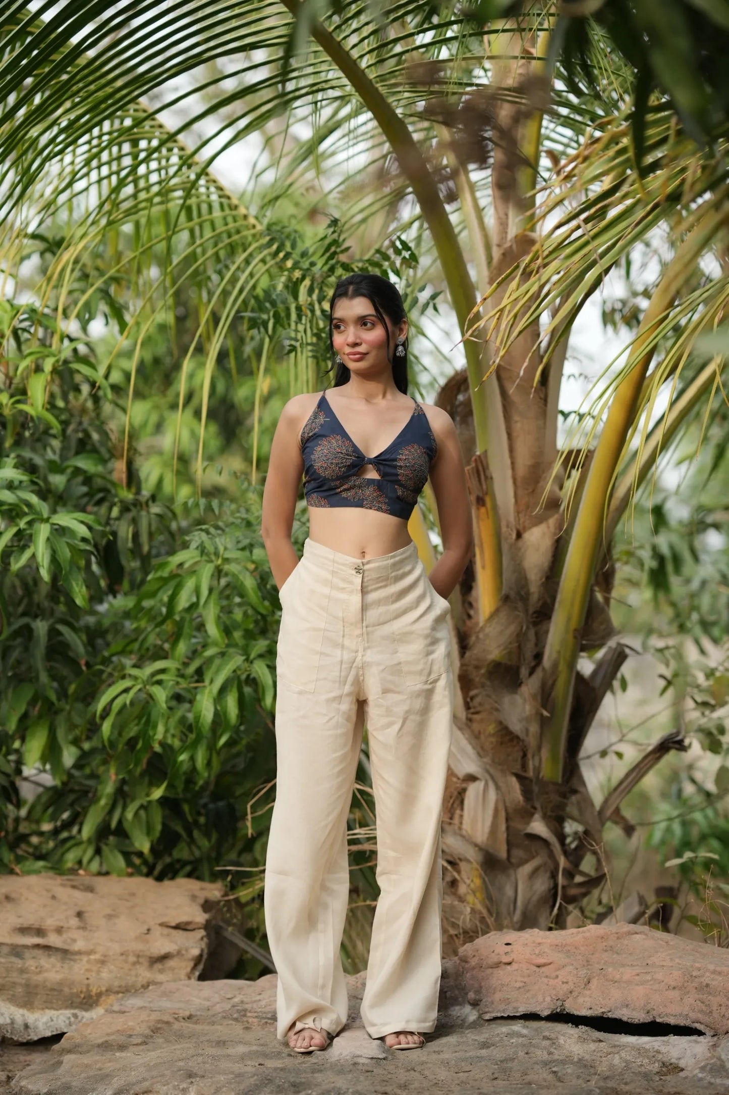 Deep Blue Buta Bralette