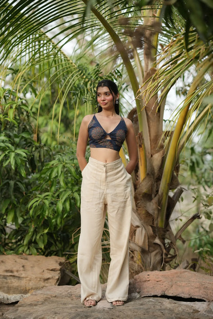 Deep Blue Buta Bralette