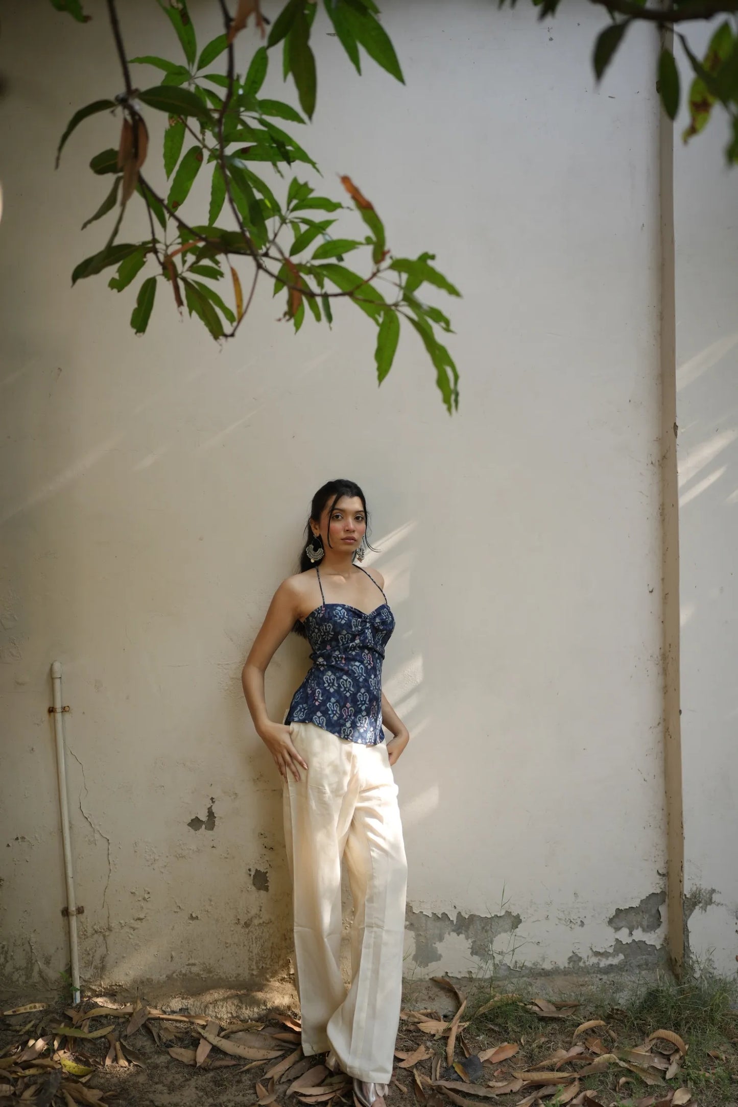 Indigo Sweetheart Corset Top