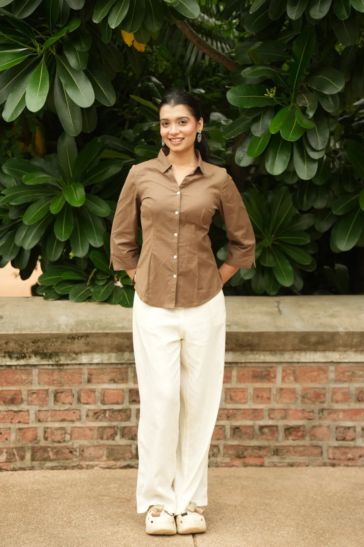 Brown Cotton Shirt