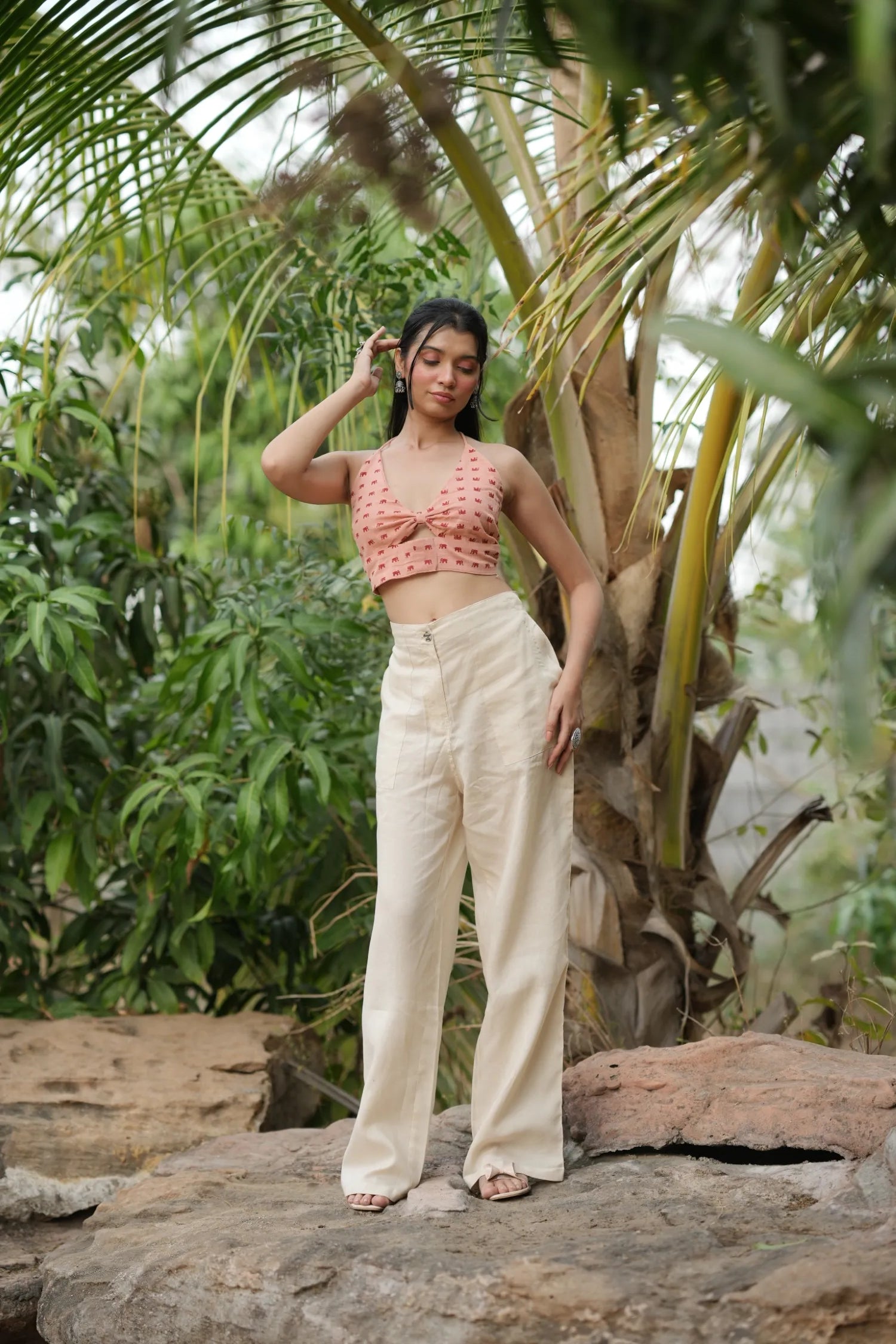 Peach Ikat Bralette