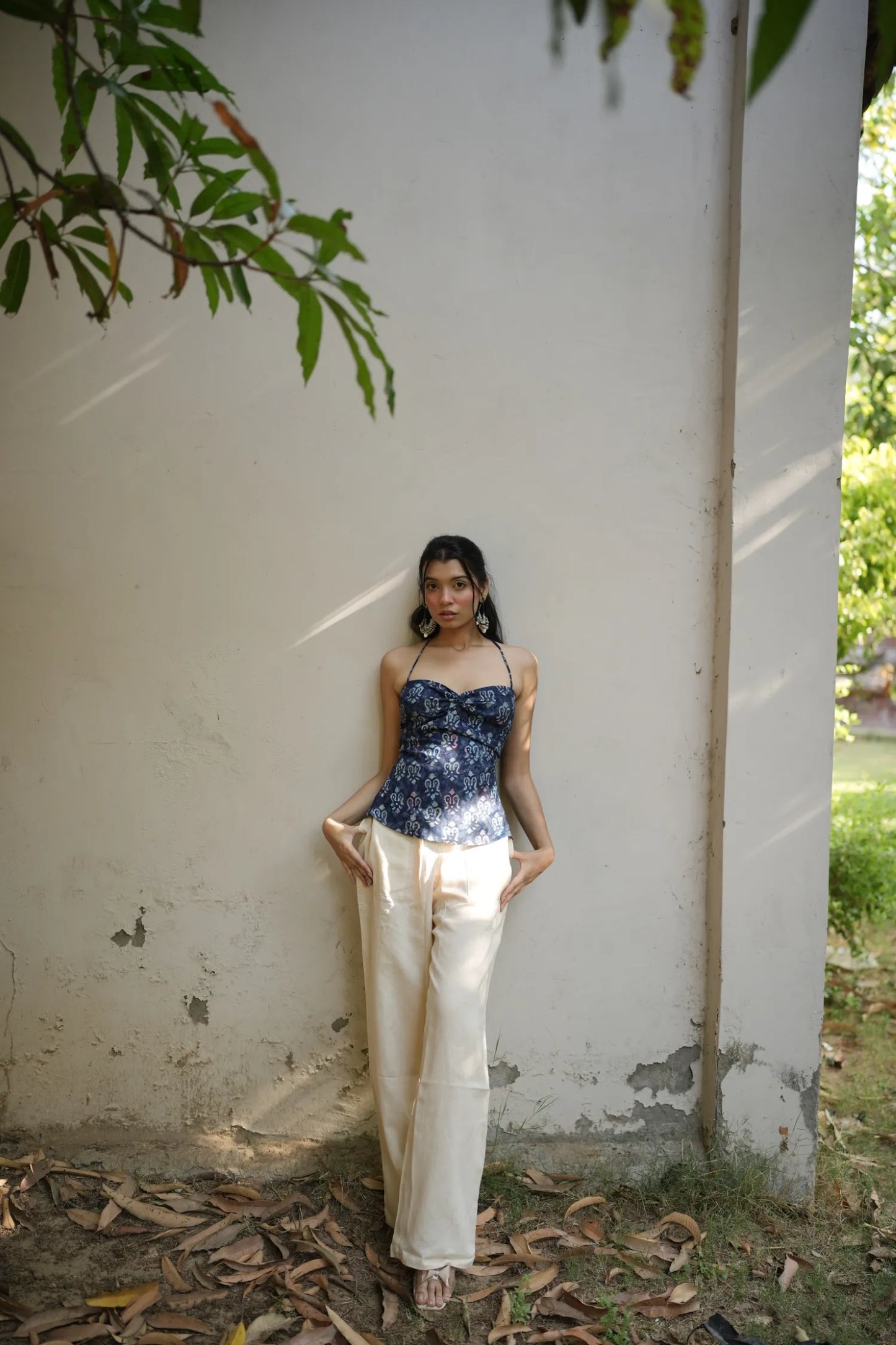 Indigo Sweetheart Corset Top