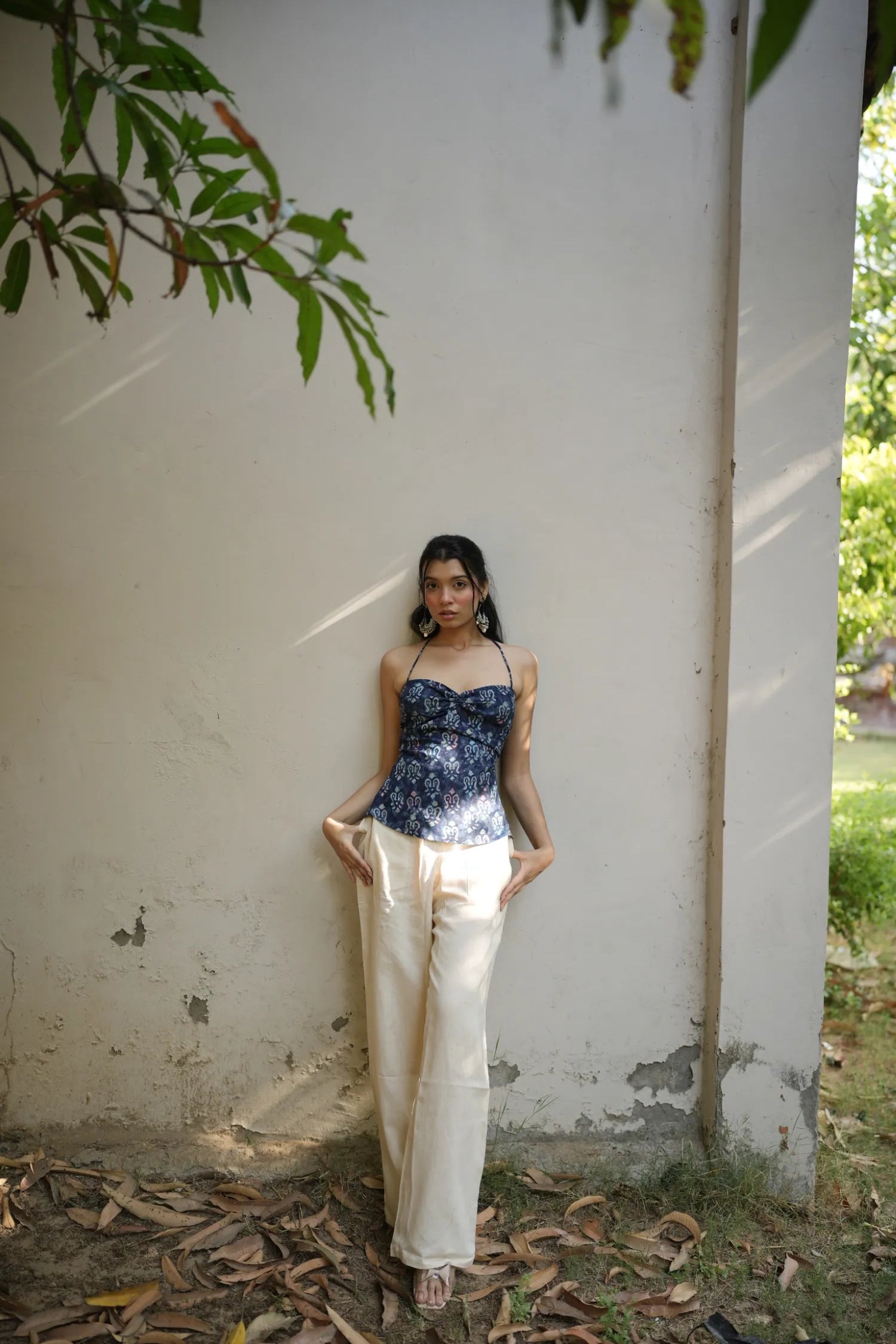 Indigo Sweetheart Corset Top