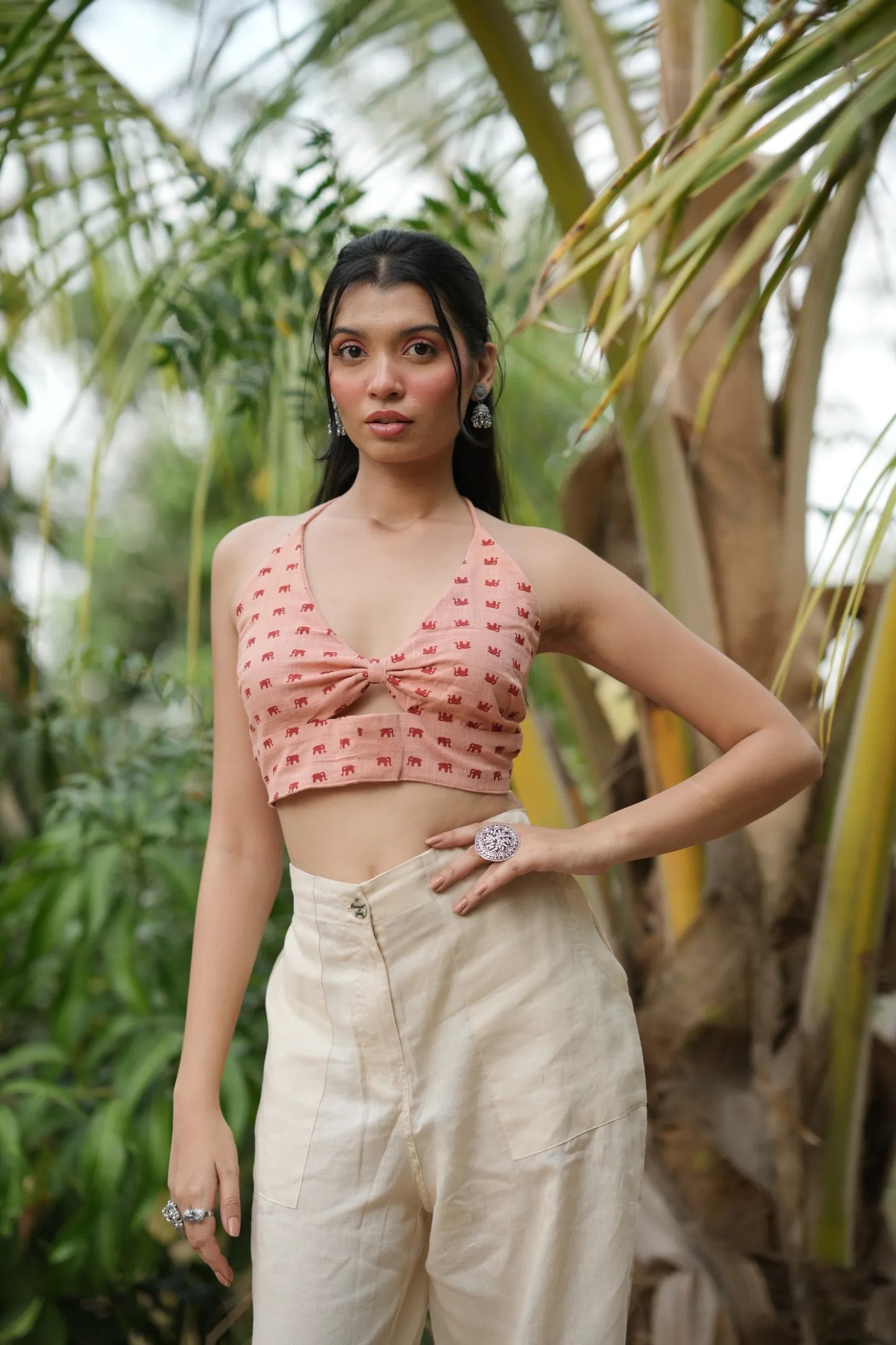 Peach Ikat Bralette
