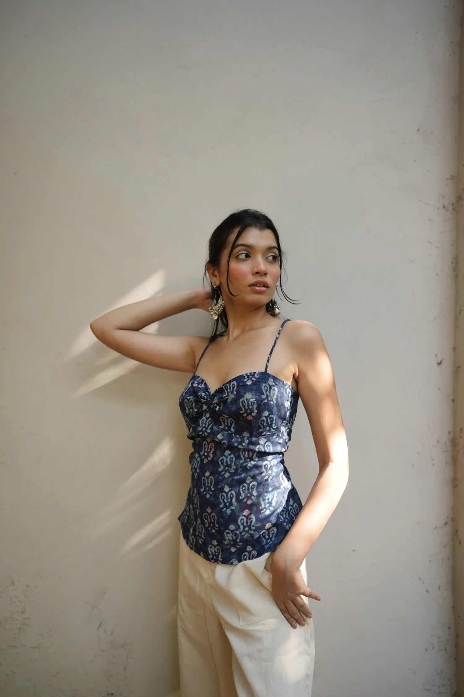 Indigo Sweetheart Corset Top