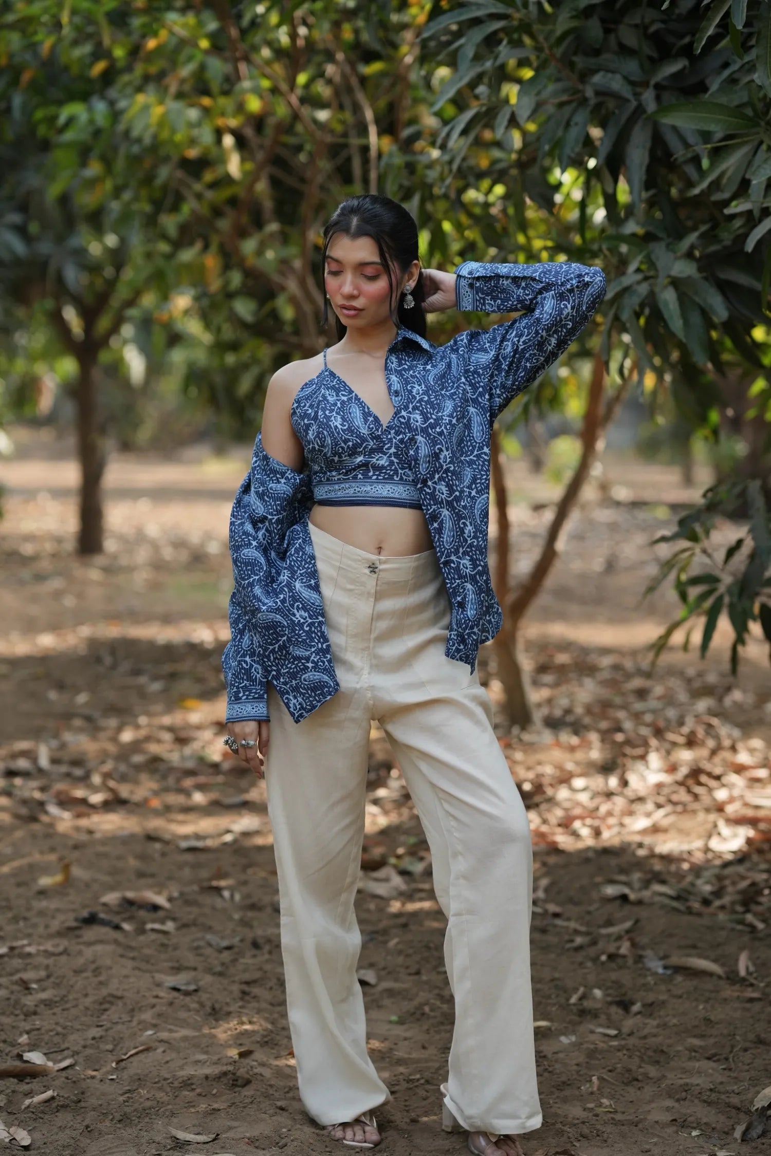 Indigo Paisley Bralette