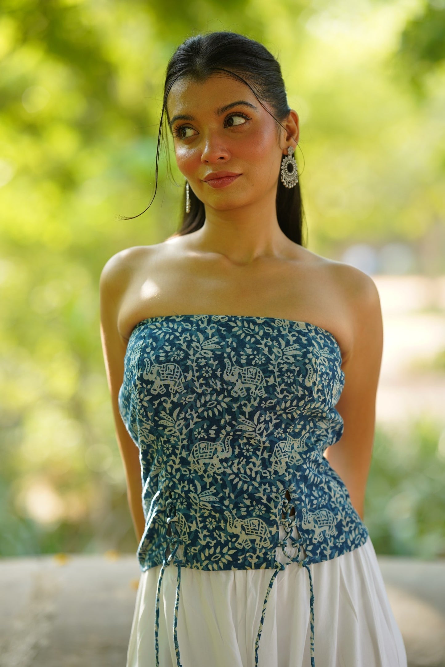 Indigo Elephant Tube Top