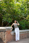 Taupe Paisley Tube Top