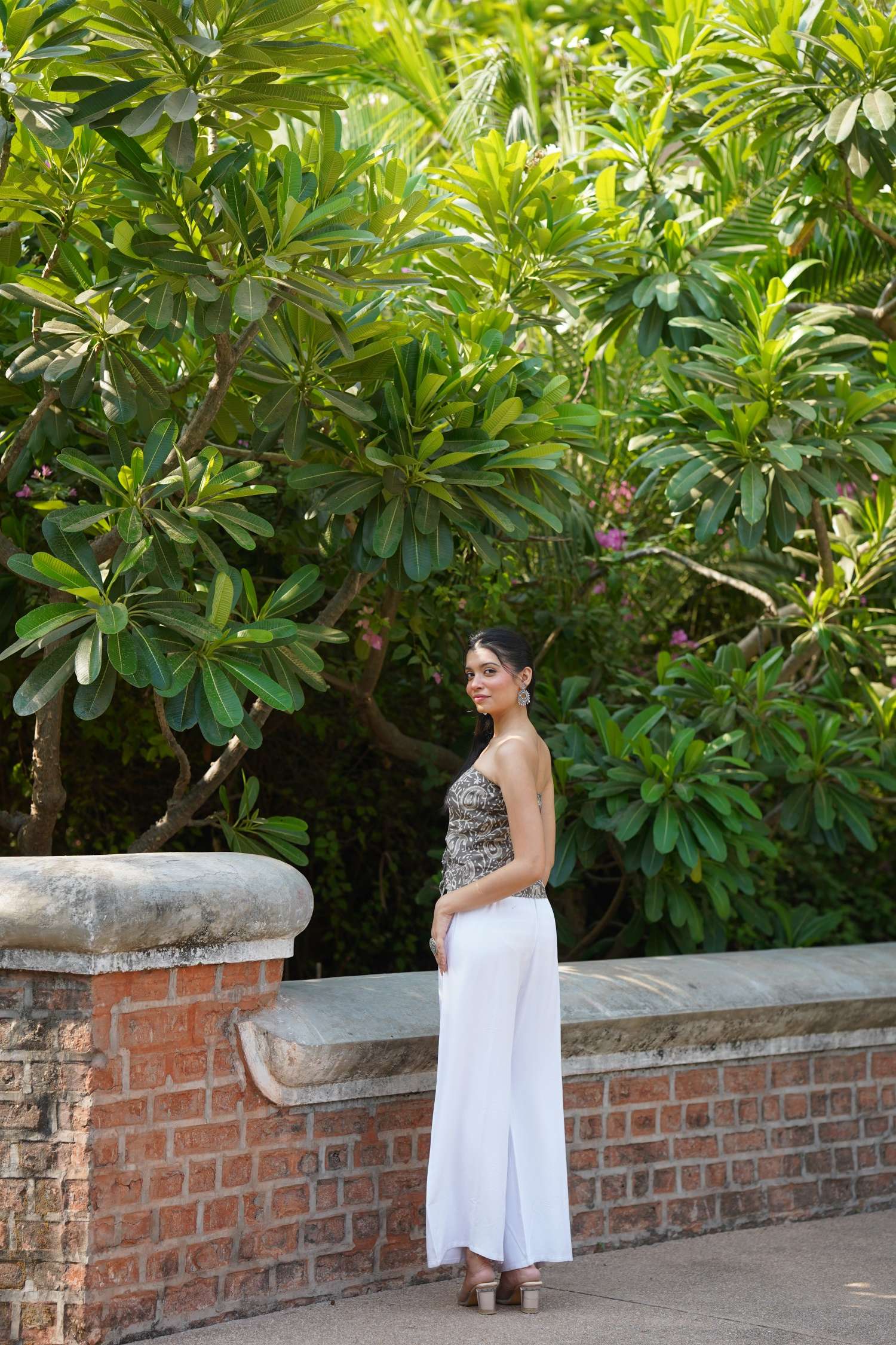 Taupe Paisley Tube Top