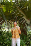 Mustard Floral Top