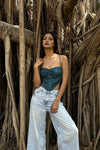 Blue Diamond Bustier Corset Top