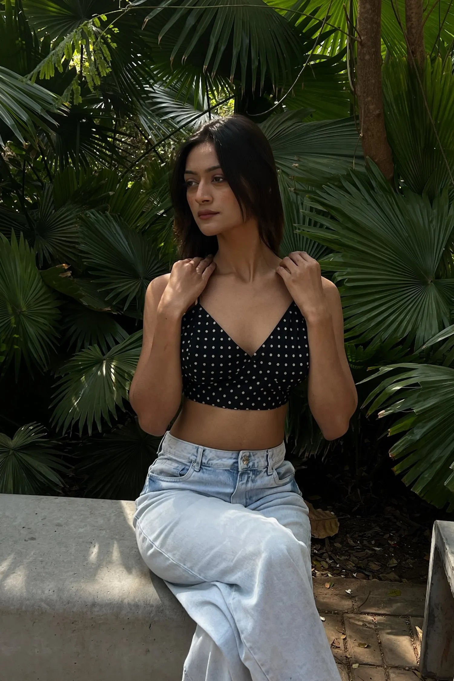 Black Polka Dot Bralette