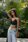 Black Polka Dot Bralette