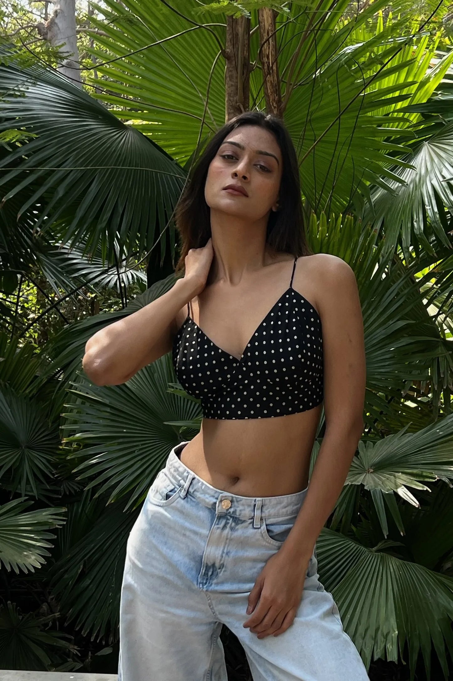 Black Polka Dot Bralette