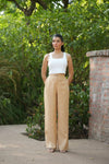 Camel Airy Linen Pants
