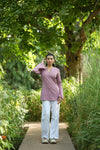 Pink Solid Lupi Kurti