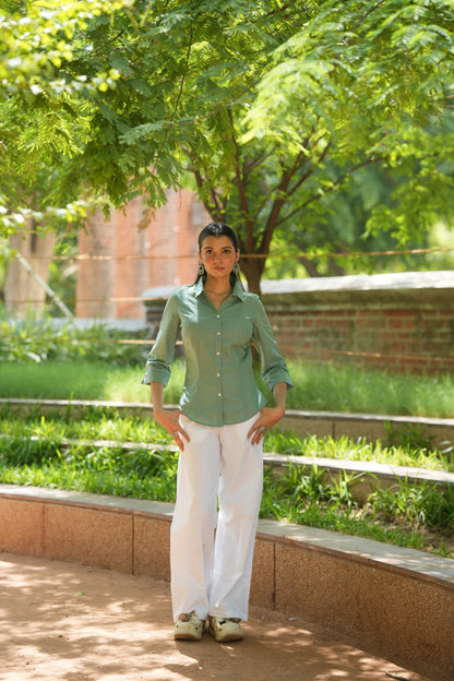 Green Cotton Shirt