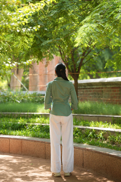 Green Cotton Shirt
