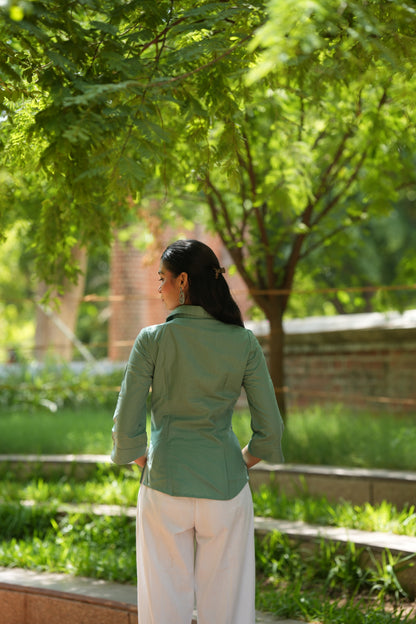 Green Cotton Shirt